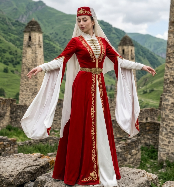 Дарья в национальном костюме